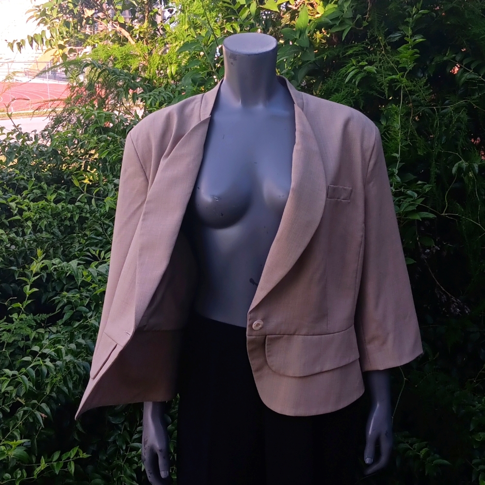 FOURMY (CANADA) LADIES UNIQUE WOOL BLEND LUXURY (1) BUTTON BLAZER